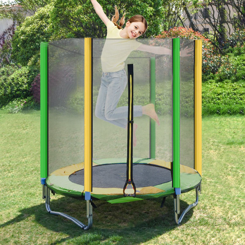 Best Value Marketing Inc 5FT Kids Trampoline With Enclosure Net Jumping Mat And Spring Cover